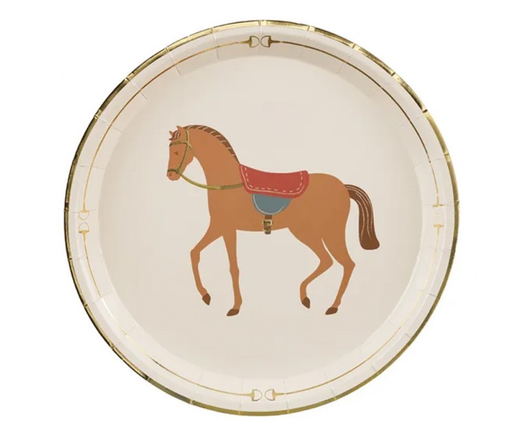 8 Pratos Cavalos