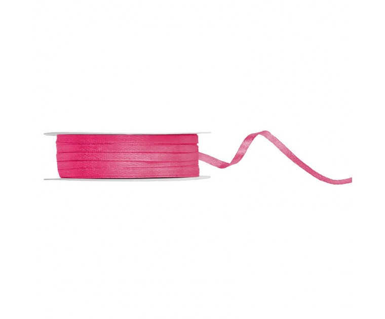 Fita de cetim rosa escuro 3mm