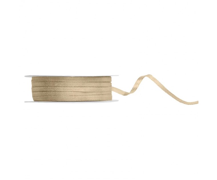 Fita de cetim ouro frio 3mm