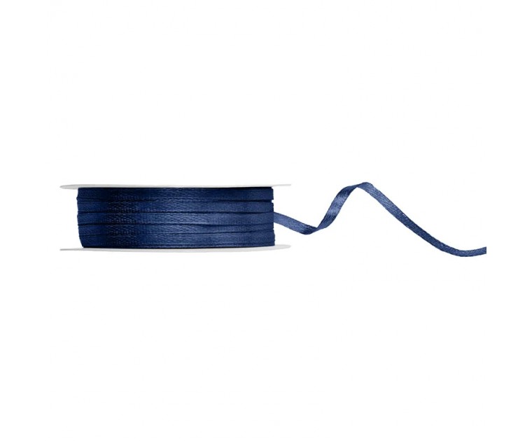 Fita de cetim Navy Blue 3mm