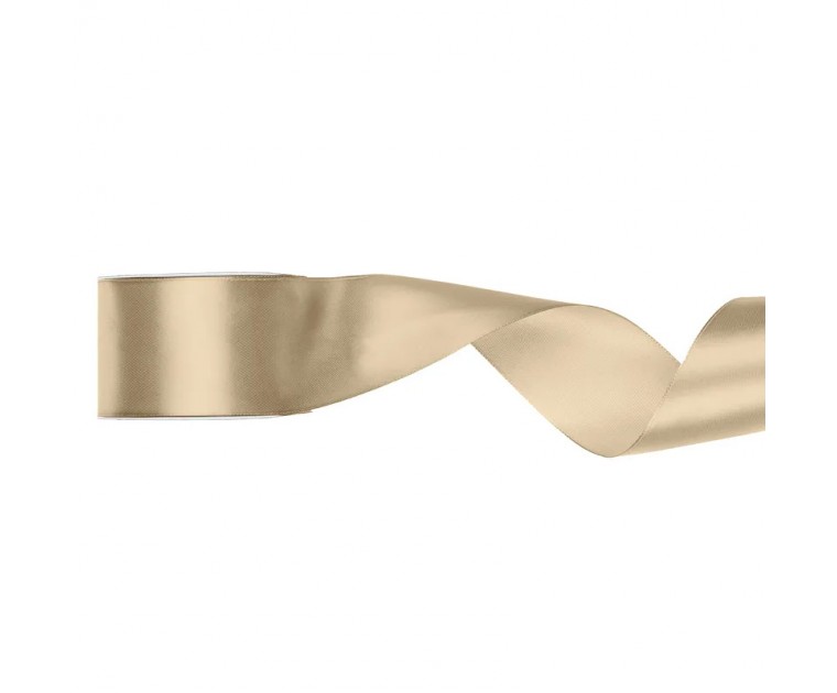 Fita de cetim ouro frio