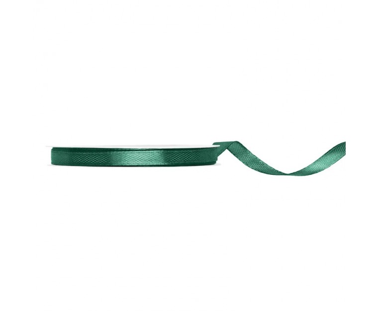 Fita Cetim Verde Garrafa 6mm