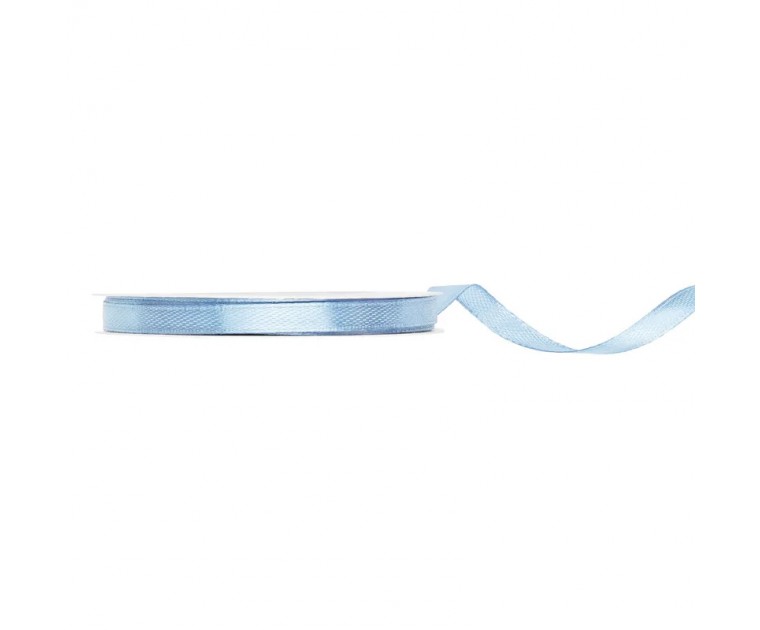 Fita de cetim misty blue 6mm