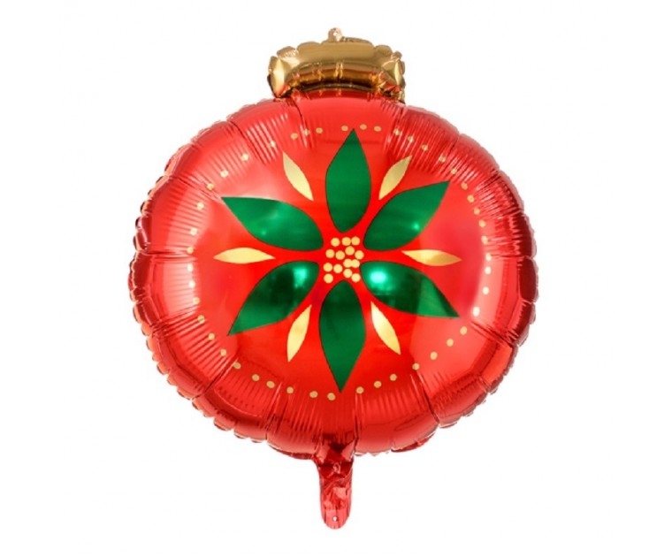 Balão Foil Bola Natal 45 cms