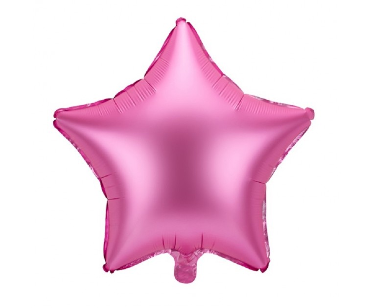 Balão Foil Estrela Rosa