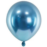 Balão Glossy Azul 12 cms