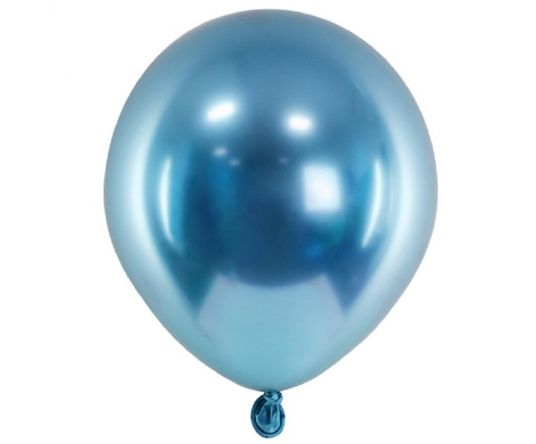 Balão Glossy Azul 12 cms