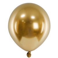 Balão Glossy Dourado 12 cms