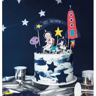 Cake Topper Tema Espaço