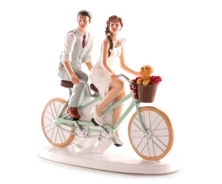 Casal Noivos Bicicleta