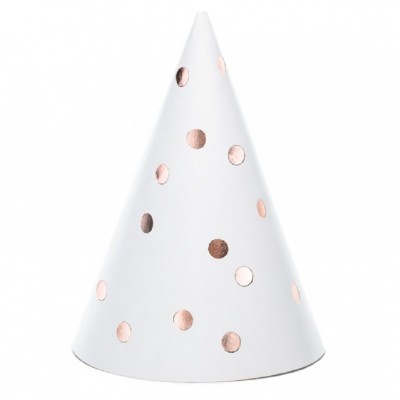 Conj. 6 Chapéus Rose Gold