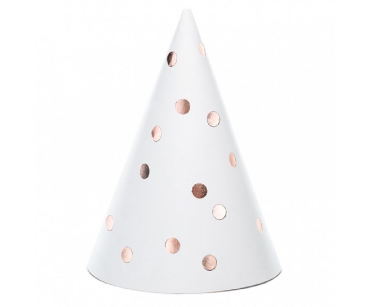 Conj. 6 Chapéus Rose Gold