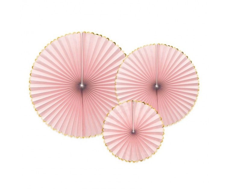 Conjunto de 3 Rosetas Rosa