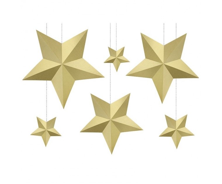Conjunto de 6 Estrelas Decoração