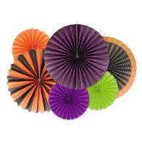 Conjunto 6 Rosetas Halloween Colors