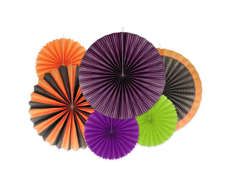 Conjunto 6 Rosetas Halloween Colors