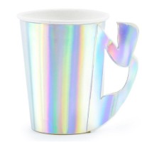 6 Copos Cauda Sereia Iridescentes