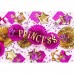 Coroa Princess Rosa Glitter