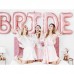 Faixa Branca "Team Bride" Rose Gold