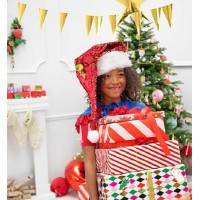 Gorro Pai Natal com Lantejoulas