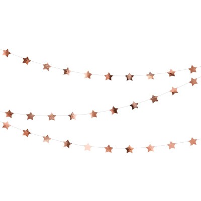 Grinalda Estrelas Rose Gold