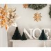 Conj. 6 Decorações suspensas Flocos de neve