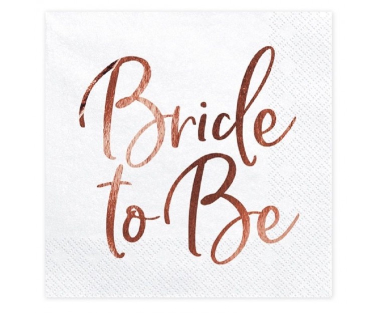 Guardanapos Noiva " Bride to Be" Rose Gold
