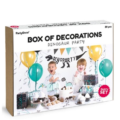 Kit Decoração Festa Dinossauros 39 Peças