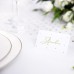 Marcador Mesa Branco Bolinhas Douradas