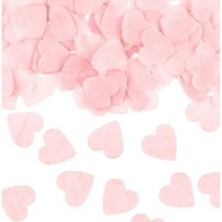 Confetis Corações Rosa decorativos de mesa