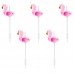 Pack 5 Velas Flamingo 3 cms