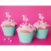 Pack 5 Velas Flamingo 3 cms