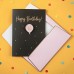 Postal de Parabéns Happy Birthday com Pin Inscrição 30