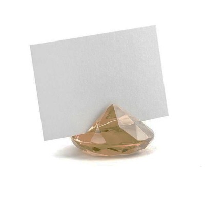 Suporte Marcador Mesa Diamante Dourado