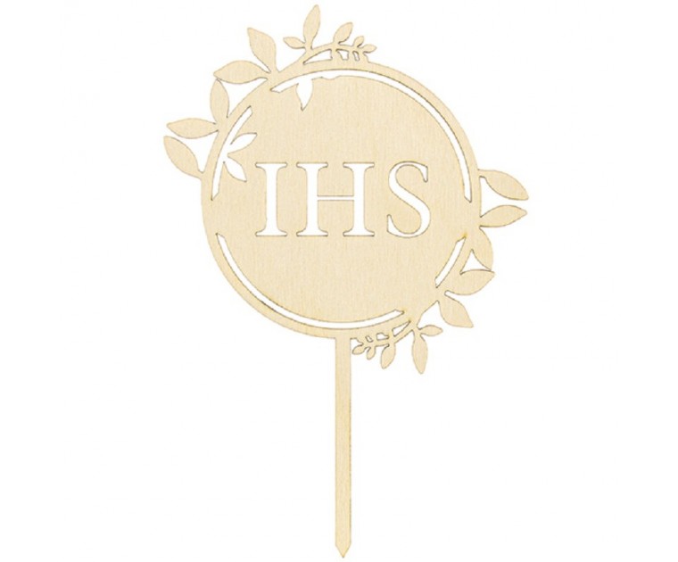 Topo de Madeira IHS 23 cms