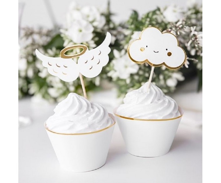 Toppers Cup Cakes Núvens e Asas