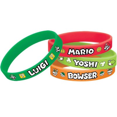 Pack 6 Pulseiras Super Mario