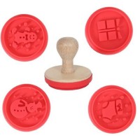 Set 4 carimbos Motivos Natal
