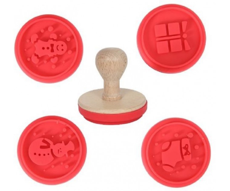 Set 4 carimbos Motivos Natal