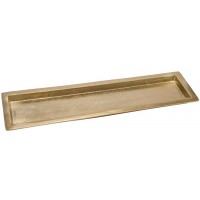 Travessa alum. Gold 43,5x12,5cm
