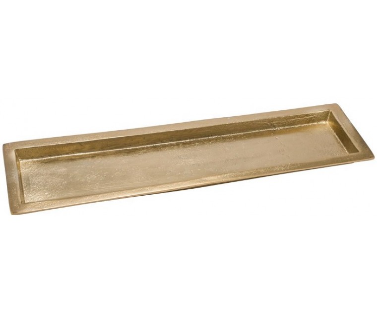 Travessa alum. Gold 43,5x12,5cm