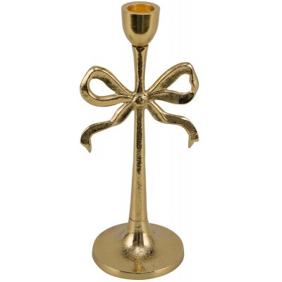 Suporte Velas Dourado Laço