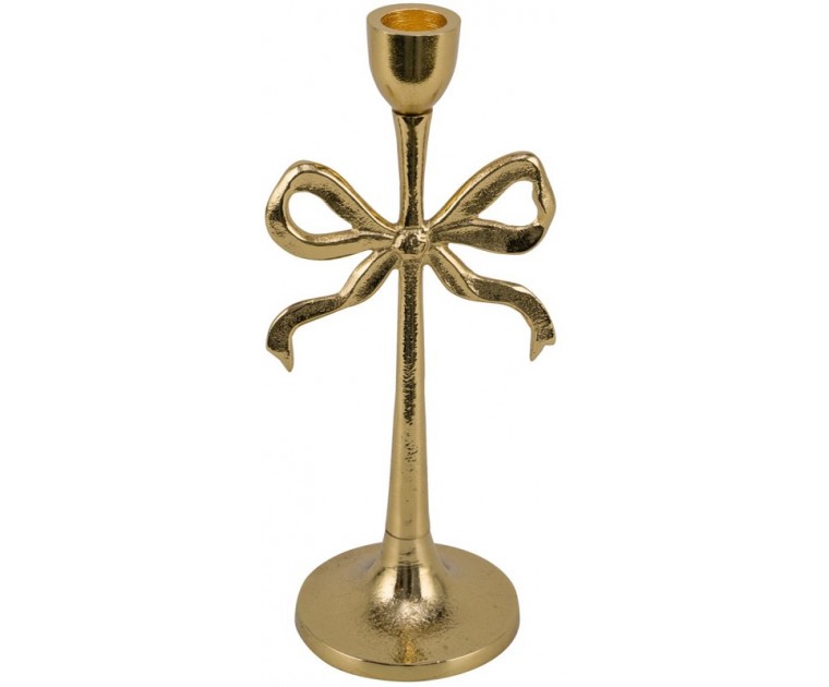 Suporte Velas Dourado Laço
