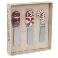 Conj.3 facas queijo Gingerbread