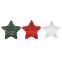 Conj.3 Mini Tacinhas Estrela Natal