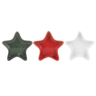 Conj.3 Mini Tacinhas Estrela Natal