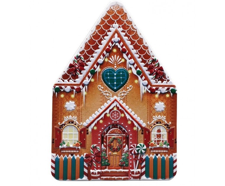 Caixa Lata Casa Gingerbread House