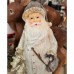 Pai Natal Decorativo Branco e Dourado