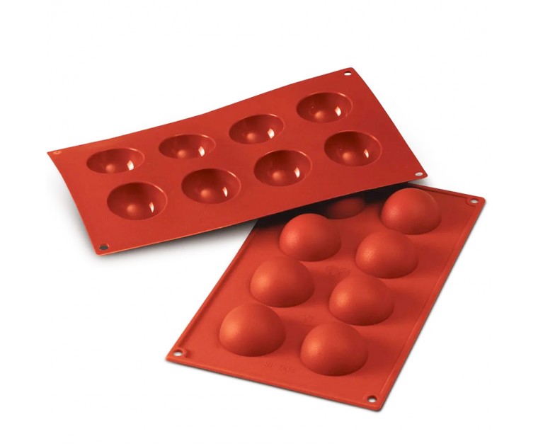Forma Silicone 8 meias esferas ø5 cms