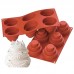Forma Silicone 6 mini Bolos de Andares***
